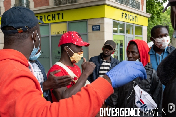 Manifestation des livreurs Frichti