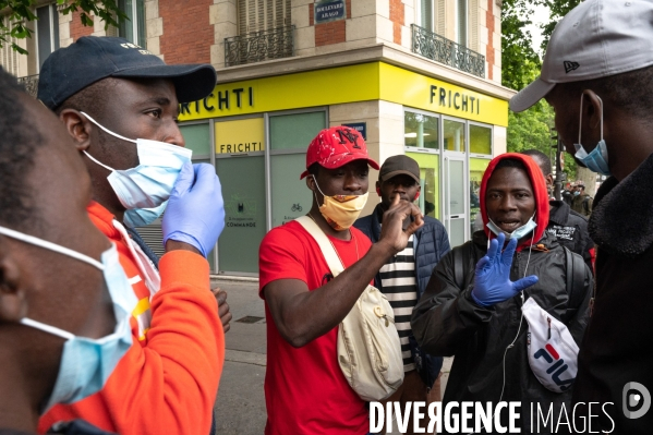 Manifestation des livreurs Frichti