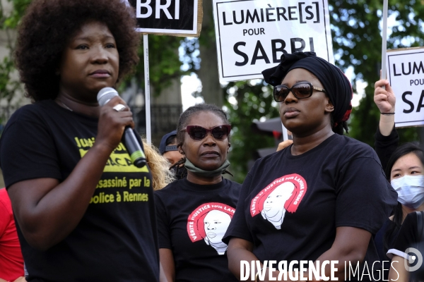 Adama Traoré, Lamine Dieng : rassemblement à Paris contre les violences policières. Adama Traore, Lamine Dieng, gathering in Paris against police violence.