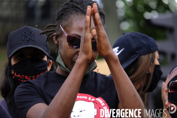 Adama Traoré, Lamine Dieng : rassemblement à Paris contre les violences policières. Adama Traore, Lamine Dieng, gathering in Paris against police violence.