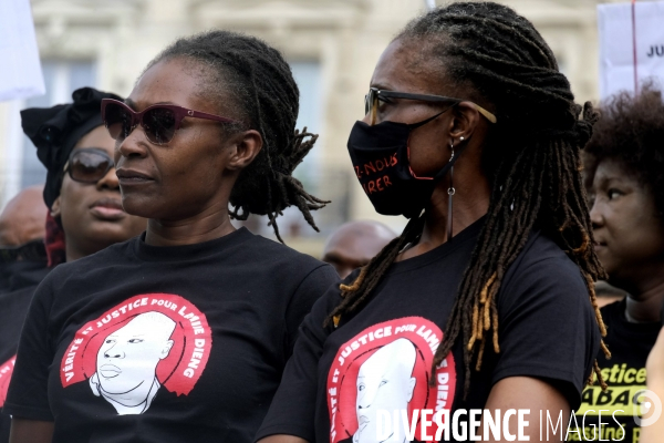 Adama Traoré, Lamine Dieng : rassemblement à Paris contre les violences policières. Adama Traore, Lamine Dieng, gathering in Paris against police violence.