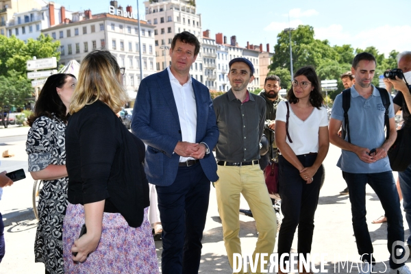 Visite Yannick Jadot à Lyon