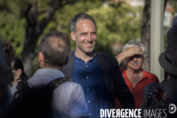 Raphaël Glucksmann en soutien au Printemps Marseillais à Marseille