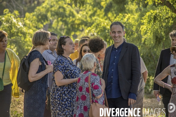 Raphaël Glucksmann en soutien au Printemps Marseillais à Marseille