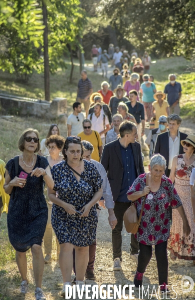 Raphaël Glucksmann en soutien au Printemps Marseillais à Marseille