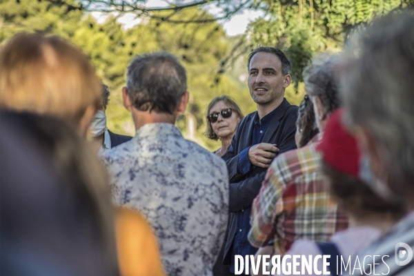 Raphaël Glucksmann en soutien au Printemps Marseillais à Marseille