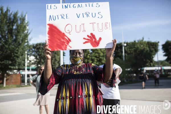 Manifestation contre les inégalités territoriales