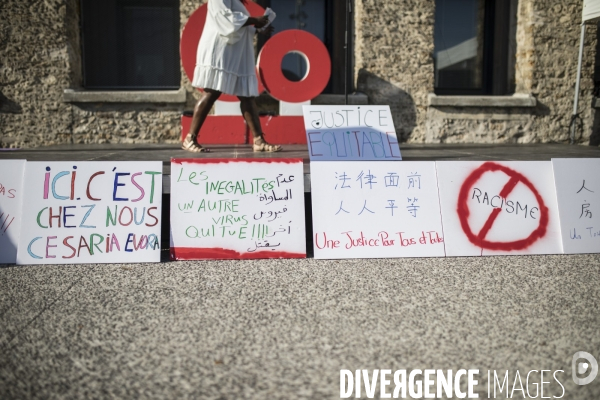 Manifestation contre les inégalités territoriales