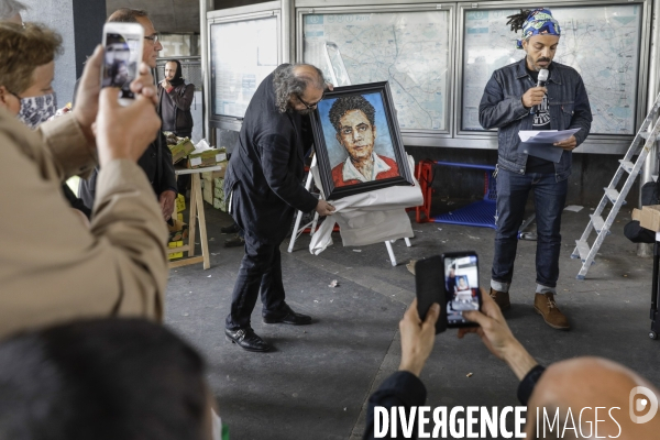 Débaptisation du metro Gallieni à Bagnolet par le nom de Josette et Maurice Audin.