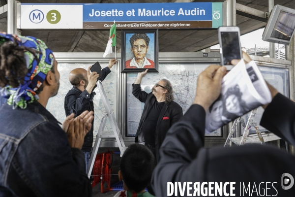 Débaptisation du metro Gallieni à Bagnolet par le nom de Josette et Maurice Audin.