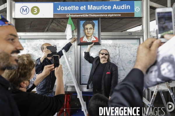 Débaptisation du metro Gallieni à Bagnolet par le nom de Josette et Maurice Audin.