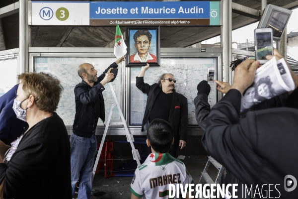 Débaptisation du metro Gallieni à Bagnolet par le nom de Josette et Maurice Audin.