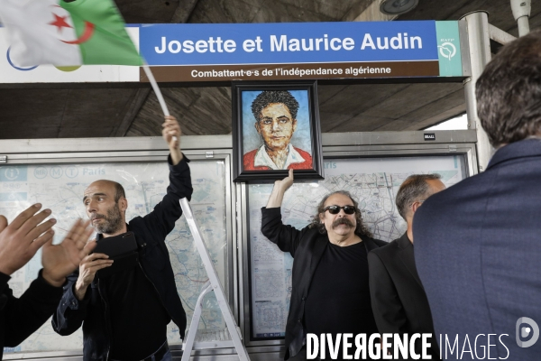 Débaptisation du metro Gallieni à Bagnolet par le nom de Josette et Maurice Audin.