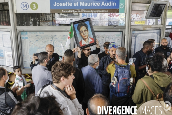 Débaptisation du metro Gallieni à Bagnolet par le nom de Josette et Maurice Audin.