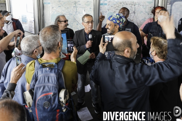 Débaptisation du metro Gallieni à Bagnolet par le nom de Josette et Maurice Audin.