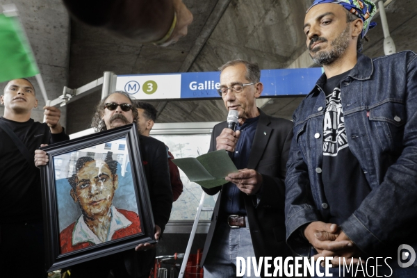 Débaptisation du metro Gallieni à Bagnolet par le nom de Josette et Maurice Audin.