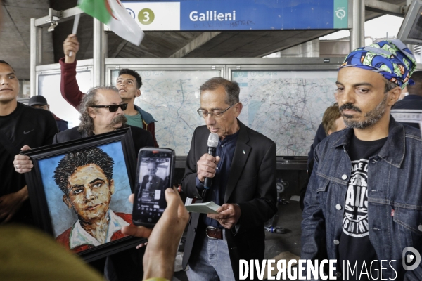 Débaptisation du metro Gallieni à Bagnolet par le nom de Josette et Maurice Audin.