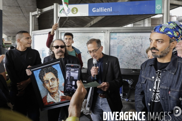 Débaptisation du metro Gallieni à Bagnolet par le nom de Josette et Maurice Audin.