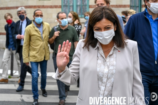 Vote d Anne Hidalgo pour les élections municipales