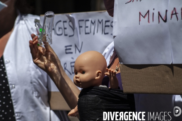 Manifestation du personnel soignant à Marseille