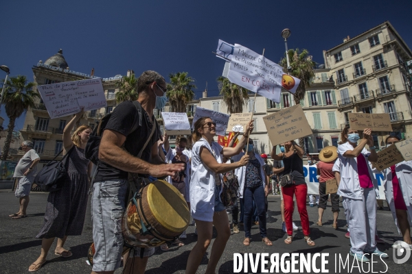 Manifestation du personnel soignant à Marseille