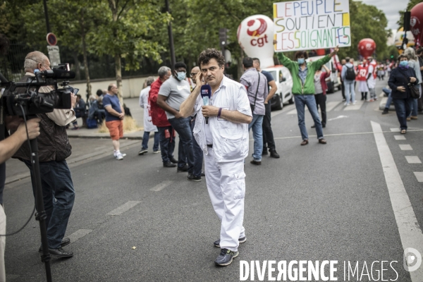 Manifestation des personnels de santé