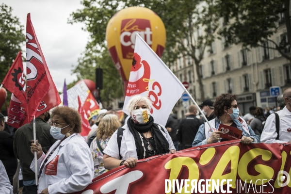 Manifestation des personnels de santé