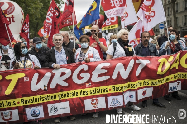 Manifestation des personnels de santé