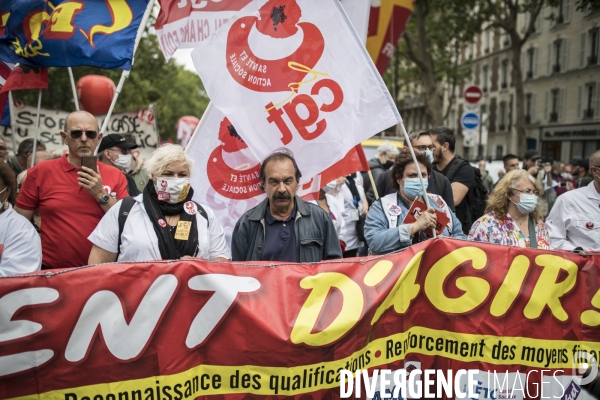 Manifestation des personnels de santé