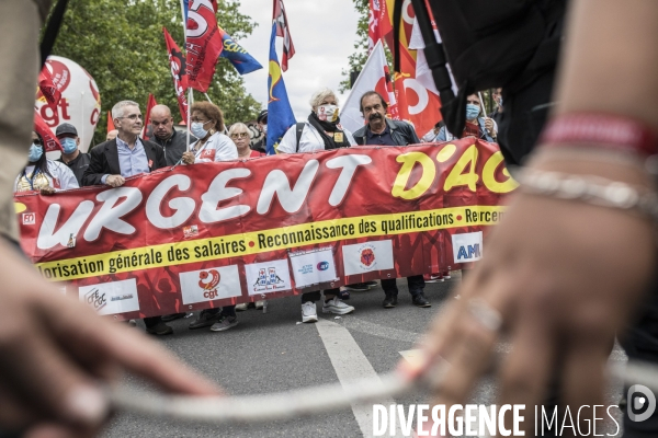 Manifestation des personnels de santé