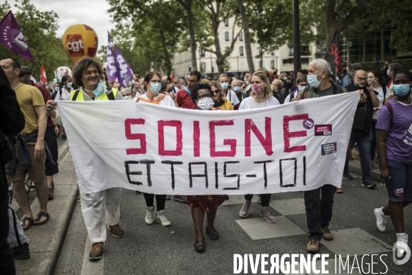 Manifestation des personnels de santé