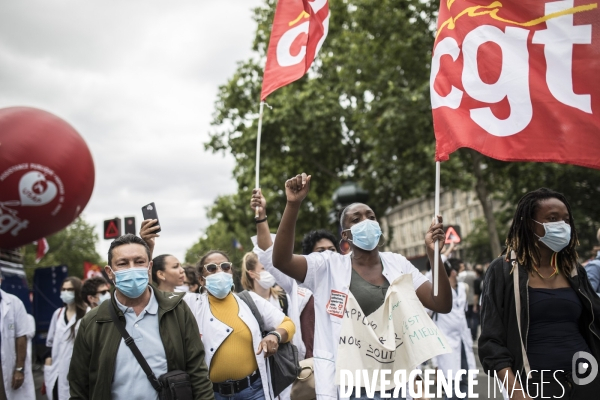 Manifestation des personnels de santé