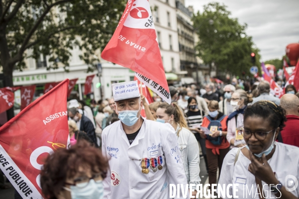 Manifestation des personnels de santé