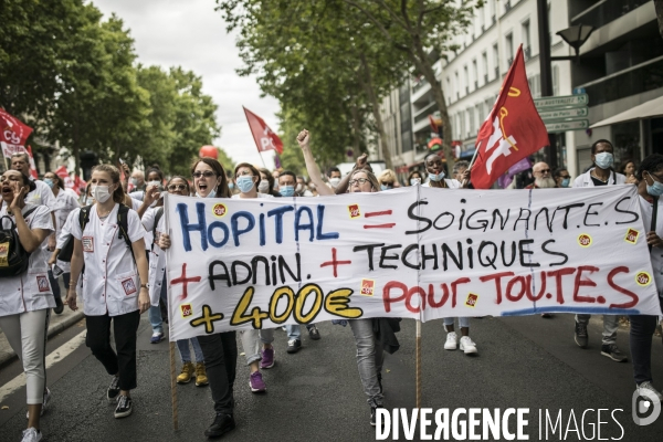 Manifestation des personnels de santé