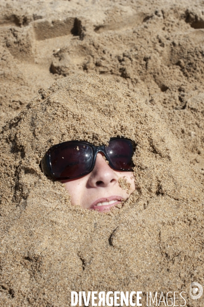 Illustrations enfants à la plage