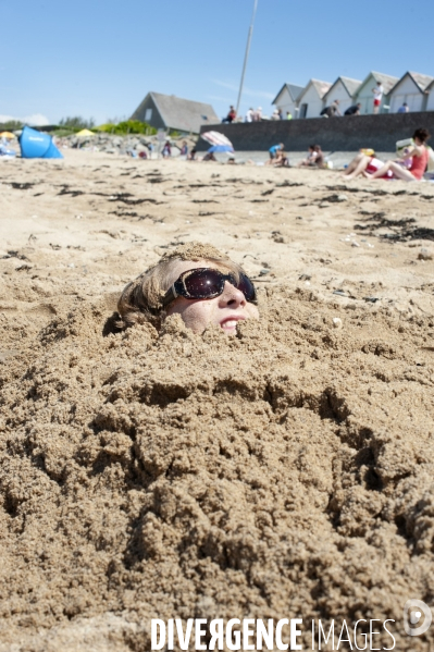 Illustrations enfants à la plage