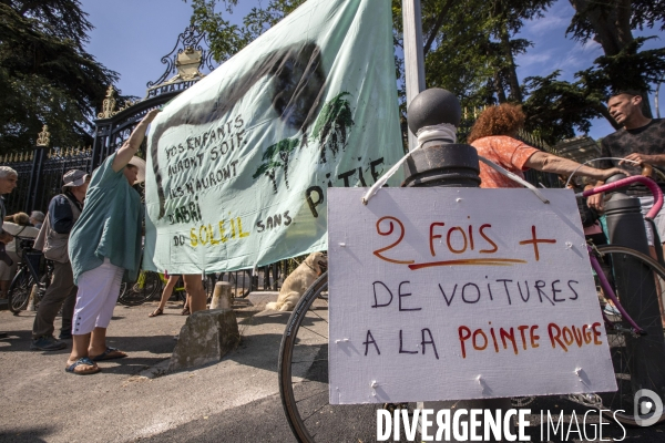 Concentration citoyenne en défense des espaces verts à Marseille