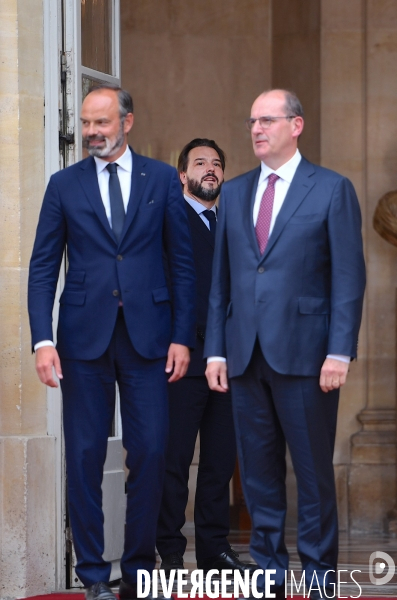 Passation de pouvoir entre Edouard Philippe et Jean Castex