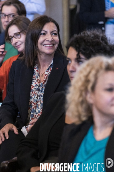 Election d Anne Hidalgo à la mairie de Paris.