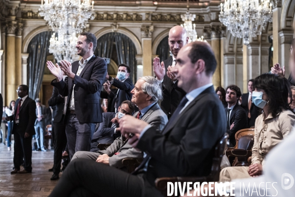 Election d Anne Hidalgo à la mairie de Paris.