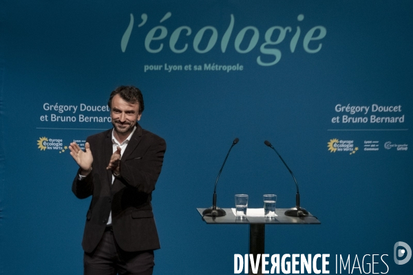 Elections Municipales à Lyon : Victoire de Grégory Doucet, EELV.