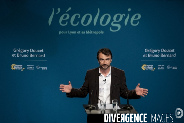 Elections Municipales à Lyon : Victoire de Grégory Doucet, EELV.