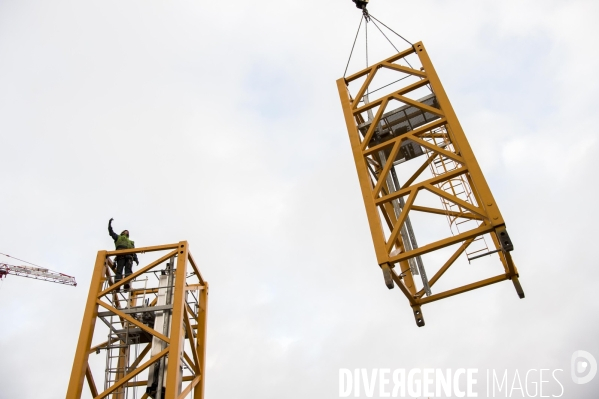 Montage d une grue
