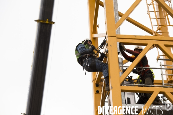 Montage d une grue