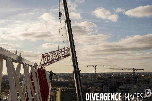 Montage d une grue