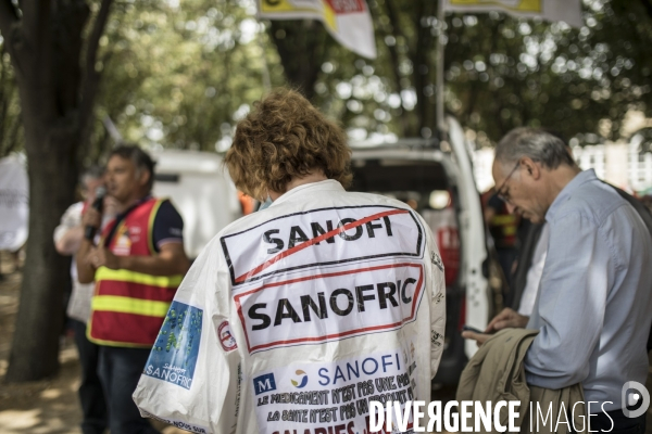 Manifestation des salariés de Nokia Lannion
