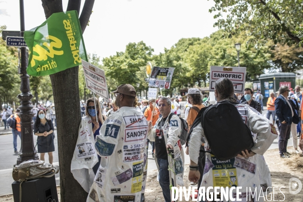 Manifestation des salariés de Nokia Lannion