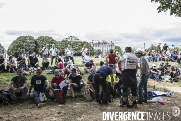 Manifestation des salariés de Nokia Lannion