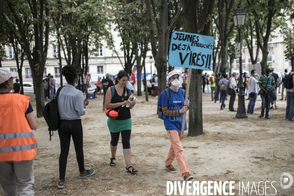 Manifestation des salariés de Nokia Lannion