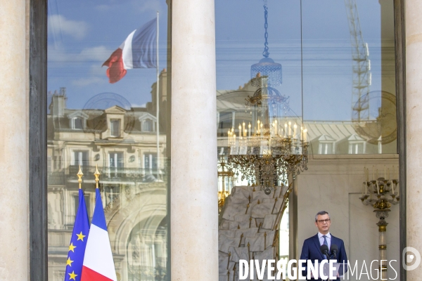 Alexis Kohler, Secrétaire général de l Elysée, annonce la composition du nouveau gouvernement